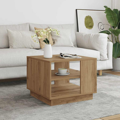 vidaXL Coffee Table Artisan Oak 55x55x42 cm Engineered Wood 1