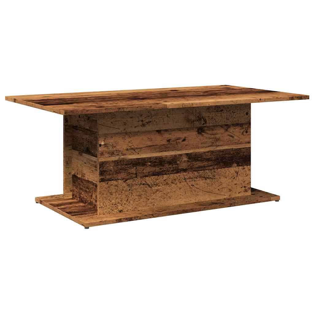 vidaXL Coffee Table Old Wood 102x55,5x40 cm Engineered Wood 5