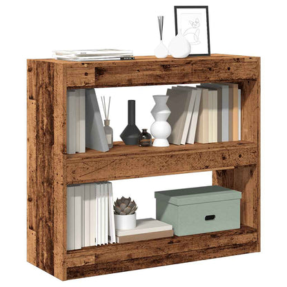 vidaXL Book Cabinet/Room Divider Old Wood 80x30x72 cm 1