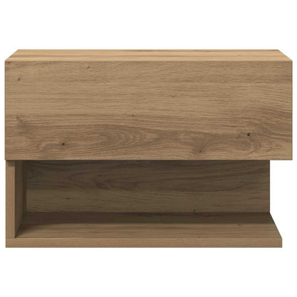 vidaXL Wall-mounted Bedside Cabinets 2 pcs Artisian Oak 5