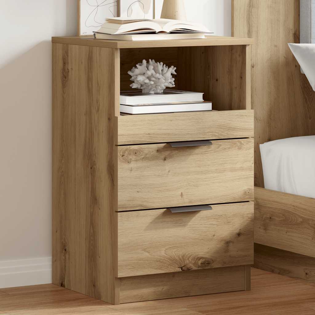 vidaXL Bedside Cabinet Artisan Oak 40x36x65 cm Engineered Wood 1