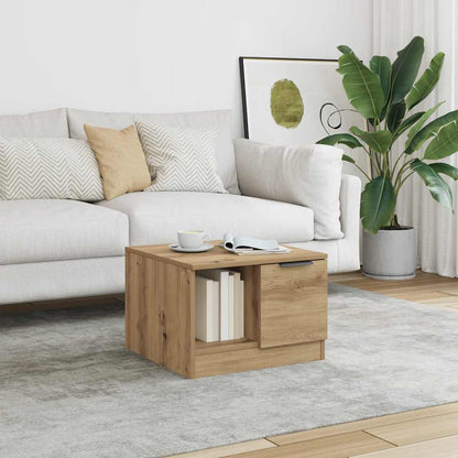 vidaXL Coffee Table Artisan Oak 50x50x36 cm Engineered Wood 3