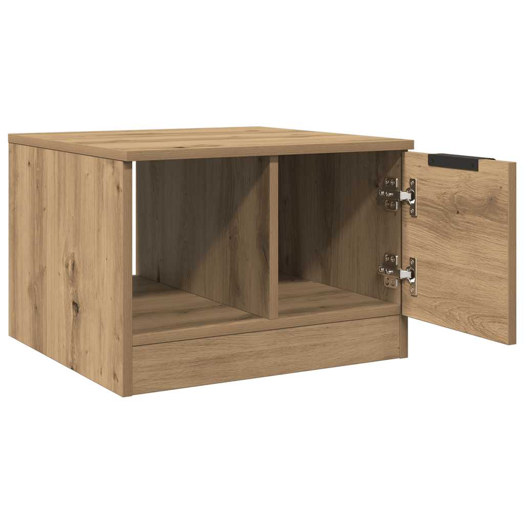 vidaXL Coffee Table Artisan Oak 50x50x36 cm Engineered Wood 5