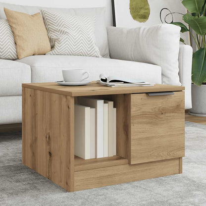 vidaXL Coffee Table Artisan Oak 50x50x36 cm Engineered Wood 1