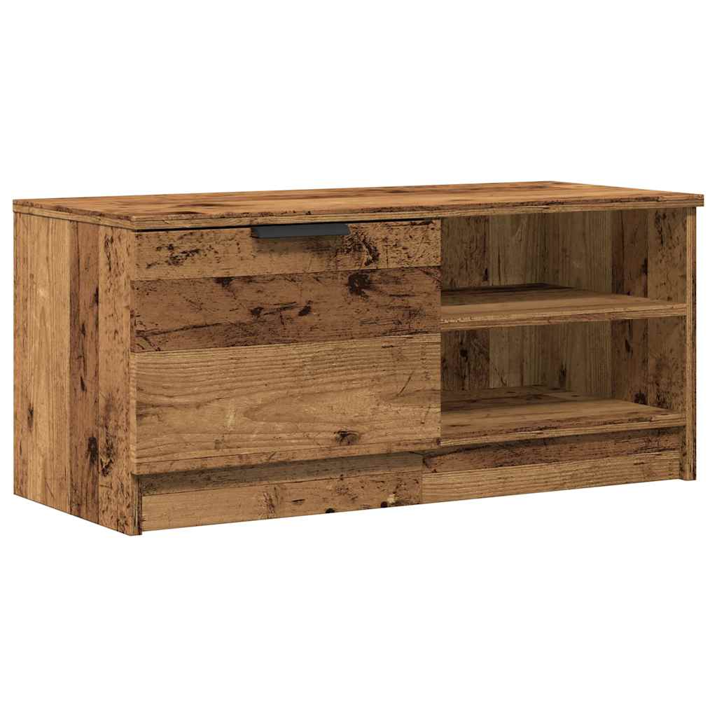 vidaXL TV Cabinet Old Wood 80x35x36,5 cm Engineered Wood 2