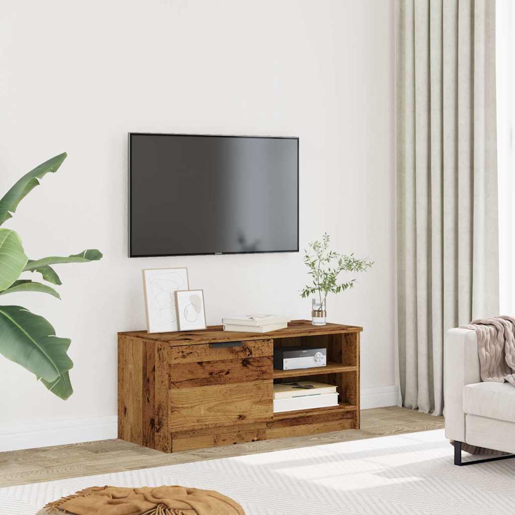 vidaXL TV Cabinet Old Wood 80x35x36,5 cm Engineered Wood 3