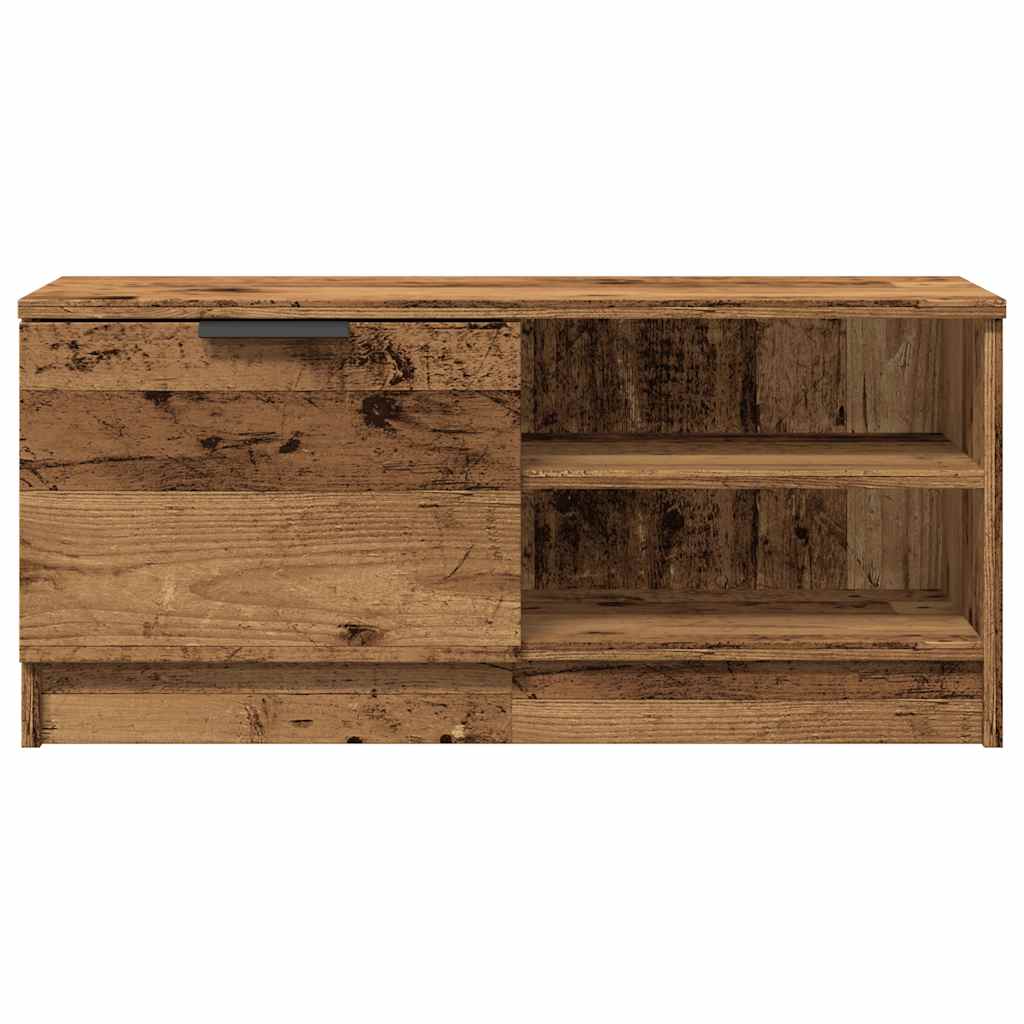 vidaXL TV Cabinet Old Wood 80x35x36,5 cm Engineered Wood 4