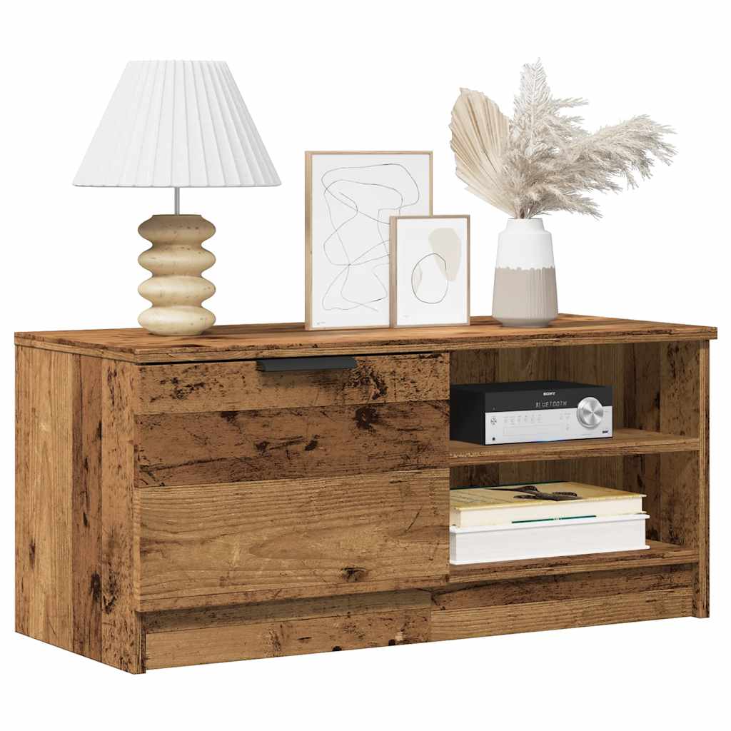 vidaXL TV Cabinet Old Wood 80x35x36,5 cm Engineered Wood 1