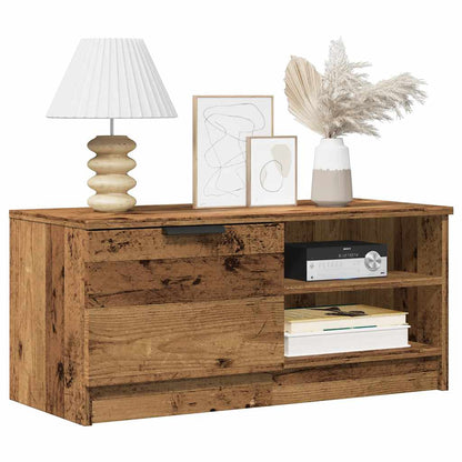 vidaXL TV Cabinet Old Wood 80x35x36,5 cm Engineered Wood 1