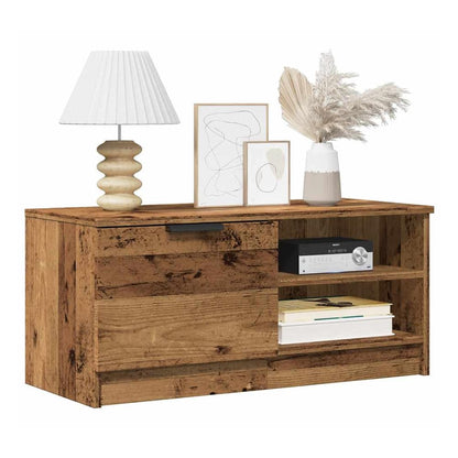TV Cabinet Set 80x35x36.5 cm Engineered Wood 2 pcs Old wood