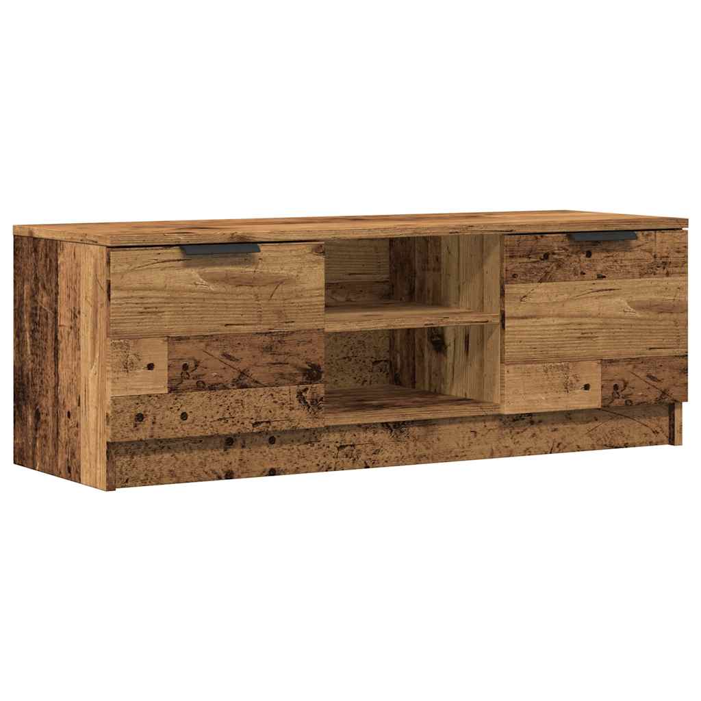 vidaXL TV Cabinet Old Wood 102x35x36.5 cm Engineered Wood 2