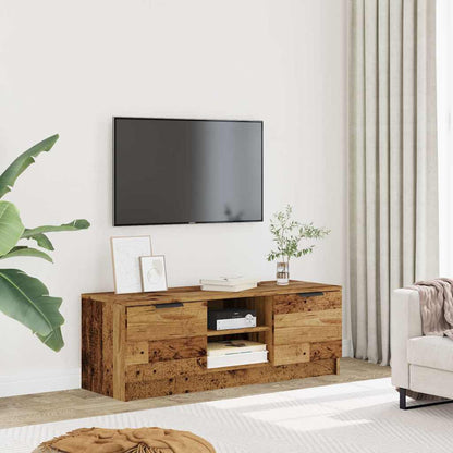 vidaXL TV Cabinet Old Wood 102x35x36.5 cm Engineered Wood 3
