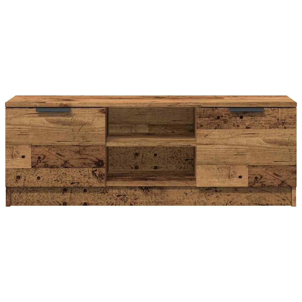 vidaXL TV Cabinet Old Wood 102x35x36.5 cm Engineered Wood 4