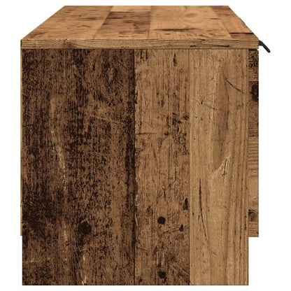 vidaXL TV Cabinet Old Wood 102x35x36.5 cm Engineered Wood 5