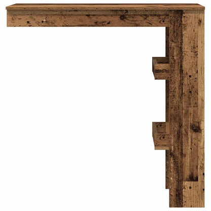 vidaXL Wall Bar Table Old Wood 102x45x103,5 cm Engineered Wood 4
