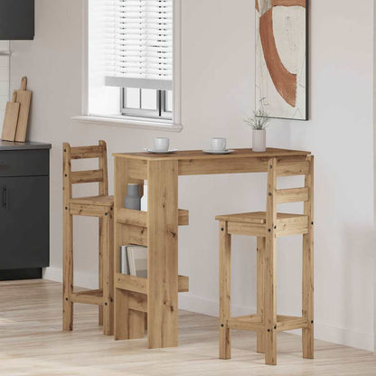vidaXL Wall Bar Table Artisan Oak 102x45x103.5 cm Engineered Wood 1