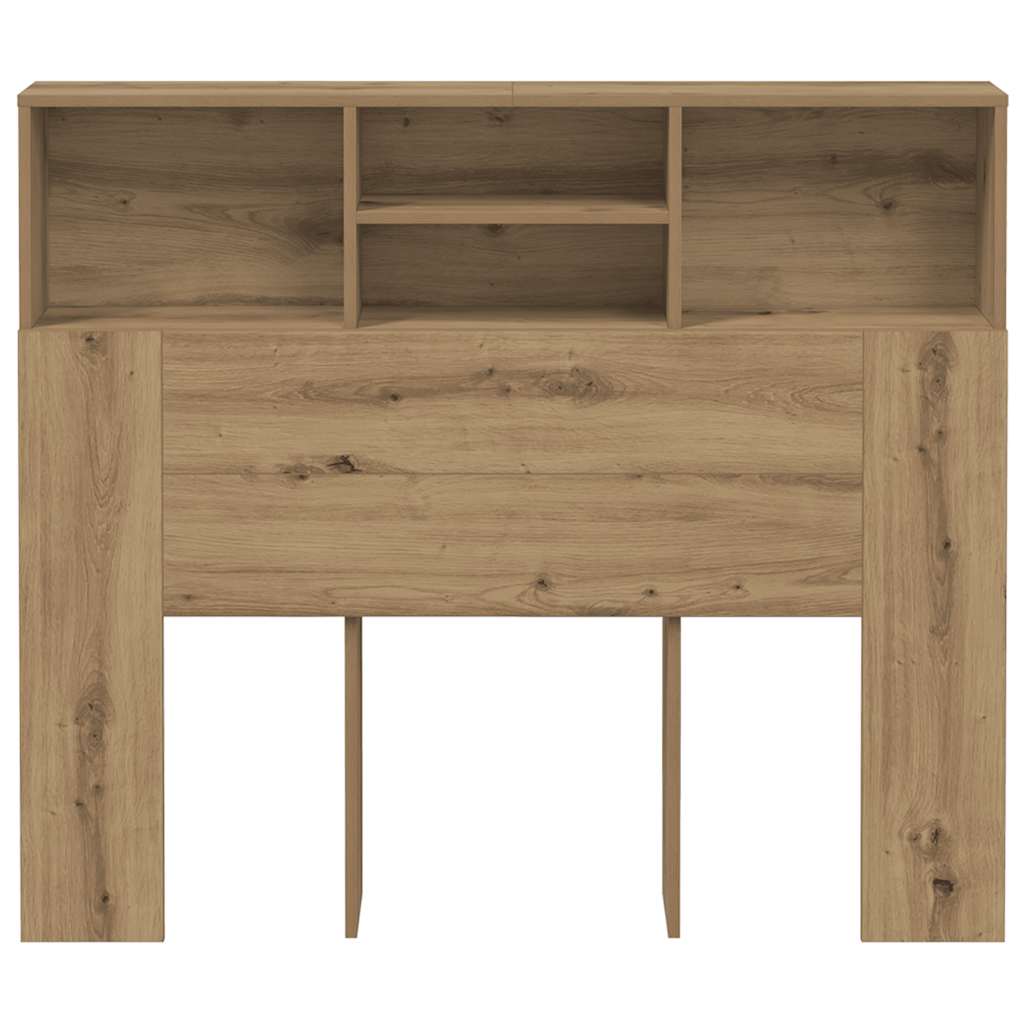Headboard Cabinet 120x19x103,5 cm Height 103.5 cm Width 120 cm Artisan oak