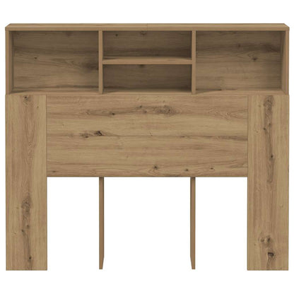 Headboard Cabinet 120x19x103,5 cm Height 103.5 cm Width 120 cm Artisan oak
