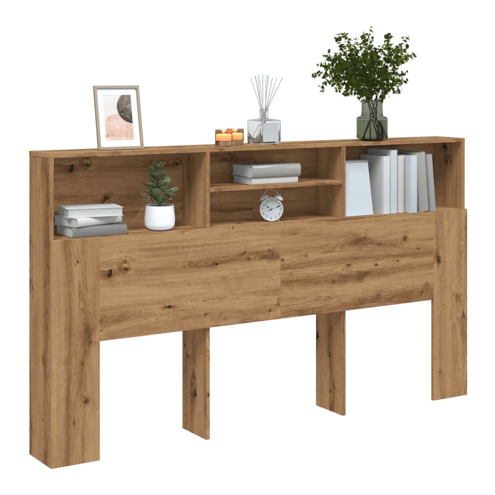 Headboard Cabinet 180x19x103.5 cm Artisan oak