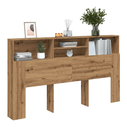 Headboard Cabinet 180x19x103.5 cm Artisan oak