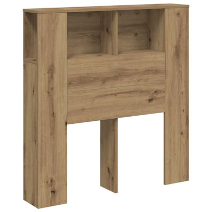 vidaXL Headboard Cabinet Artisan Oak 100x18.5x102.5 cm Engineered Wood 2