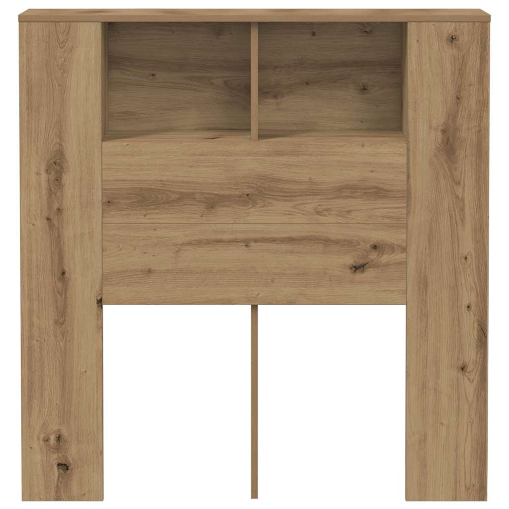 vidaXL Headboard Cabinet Artisan Oak 100x18.5x102.5 cm Engineered Wood 4