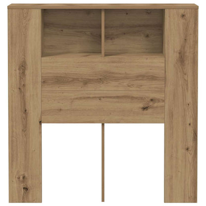 vidaXL Headboard Cabinet Artisan Oak 100x18.5x102.5 cm Engineered Wood 4
