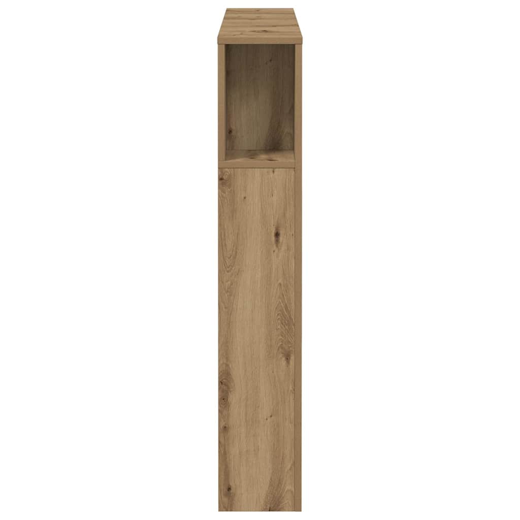 vidaXL Headboard Cabinet Artisan Oak 100x18.5x102.5 cm Engineered Wood 5