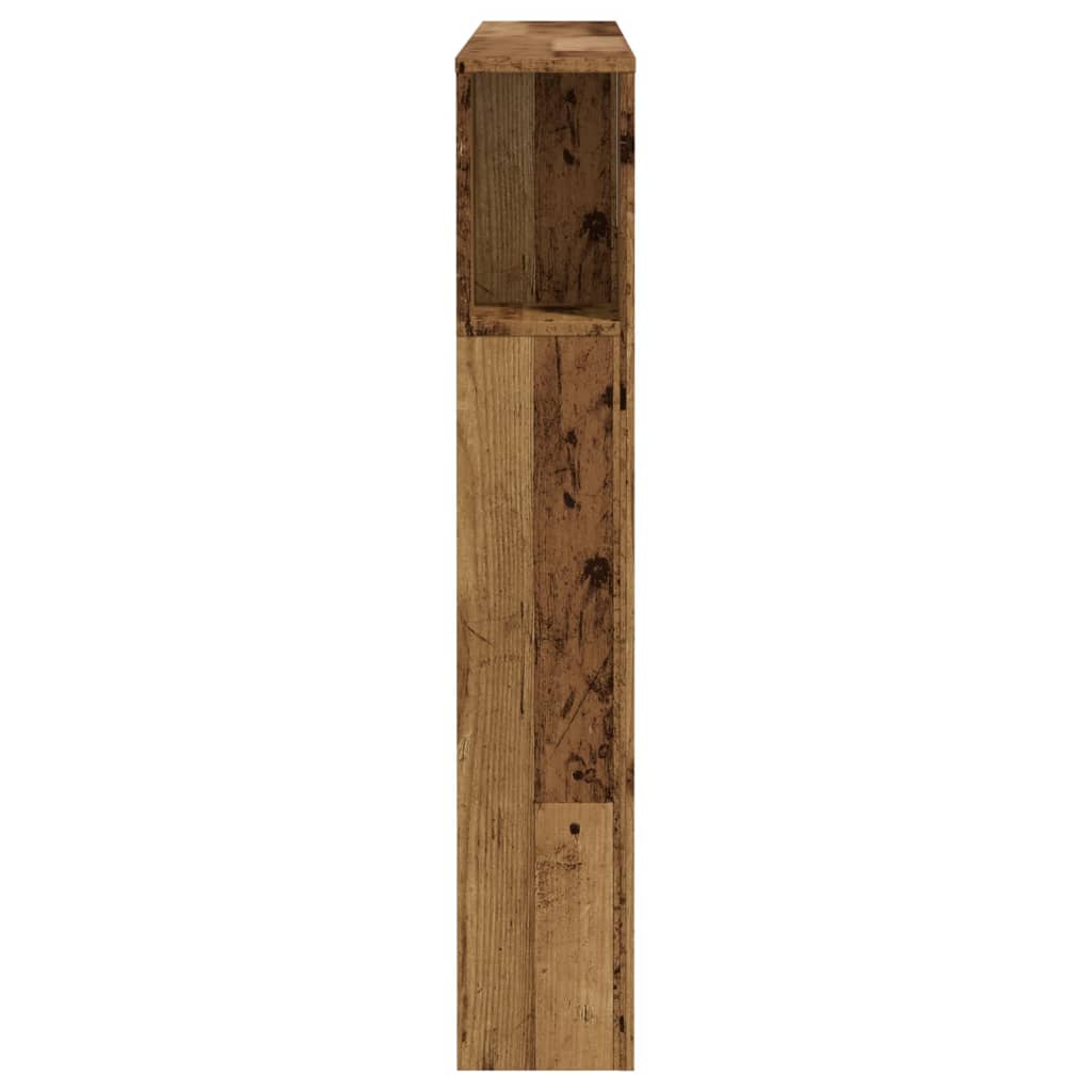 vidaXL Headboard Cabinet Old Wood 120x19x104.5 cm Engineered Wood 5