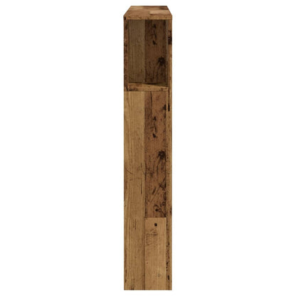 vidaXL Headboard Cabinet Old Wood 120x19x104.5 cm Engineered Wood 5