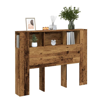 Headboard Cabinet 140x18.5x104.5 cm 140 cm Old wood