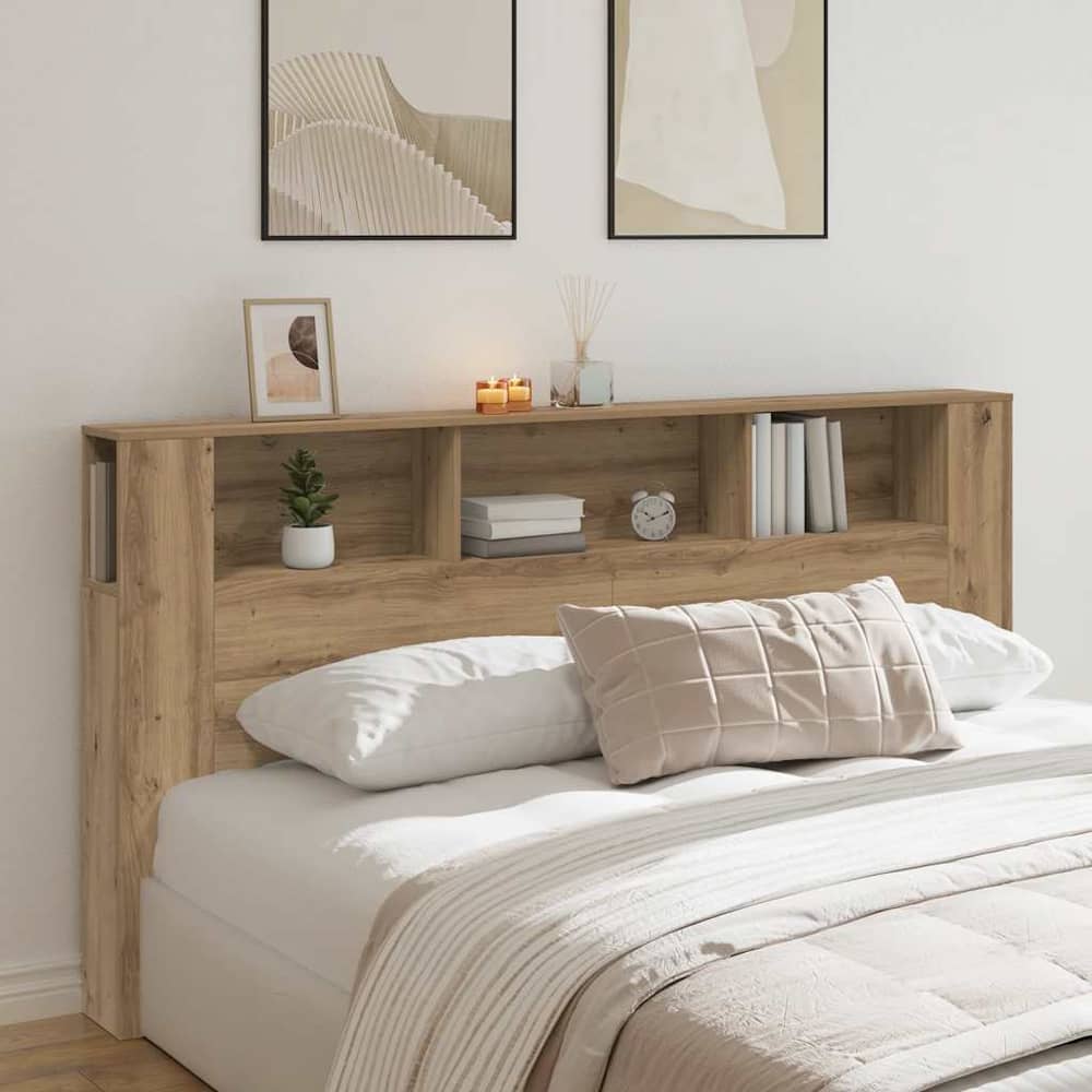 Headboard Cabinet 200x18.5x104.5 cm 200 cm Artisan oak