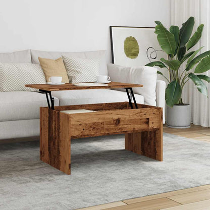 vidaXL Coffee Table Old Wood 80x50.5x41.5 cm Engineered Wood 4