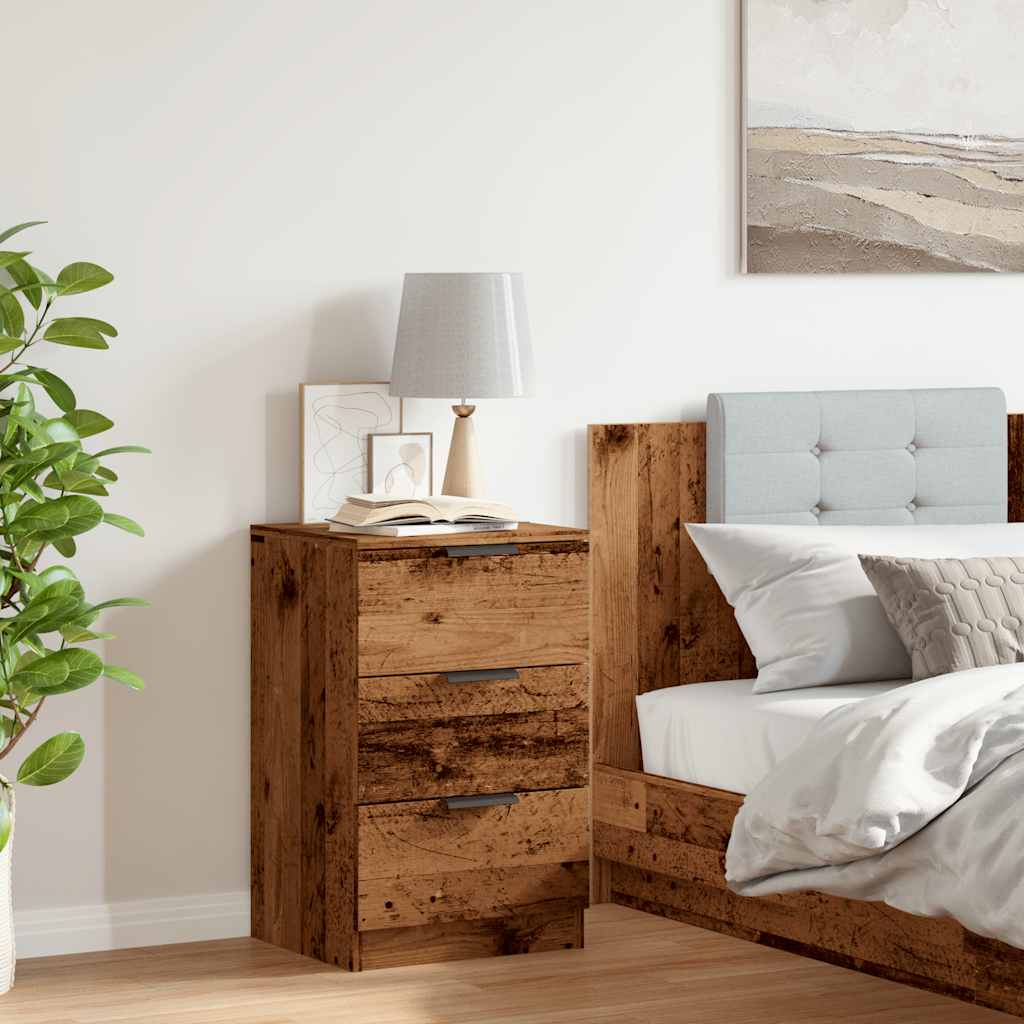 vidaXL Bedside Cabinet Old Wood 40x36x65 cm Engineered Wood 3