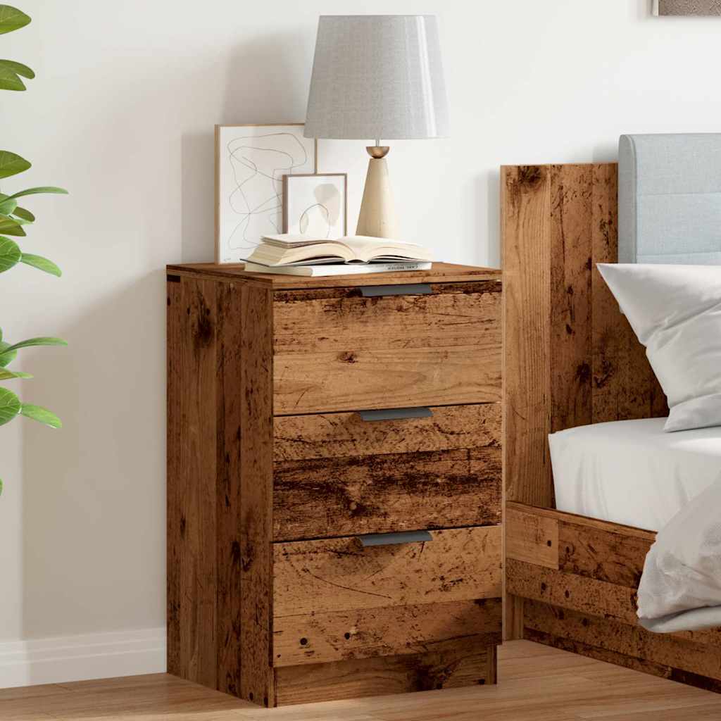 vidaXL Bedside Cabinet Old Wood 40x36x65 cm Engineered Wood 4