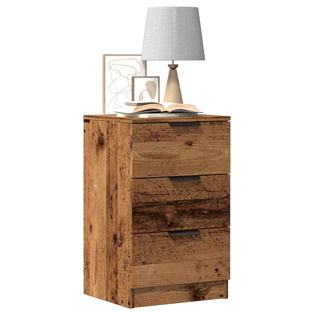 vidaXL Bedside Cabinet Old Wood 40x36x65 cm Engineered Wood 1