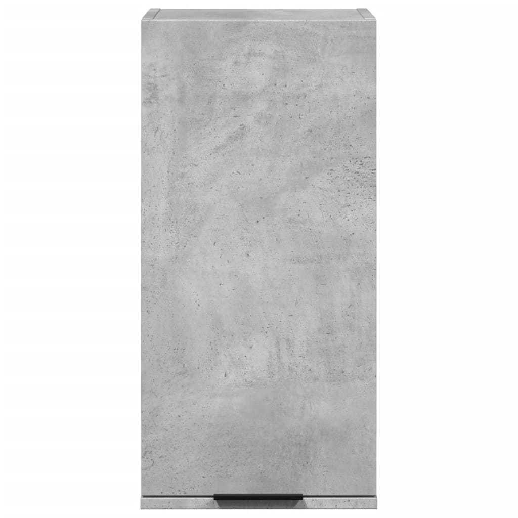 vidaXL Wall-mounted Bathroom Cabinet Concrete Grey 32x20x67 cm 4