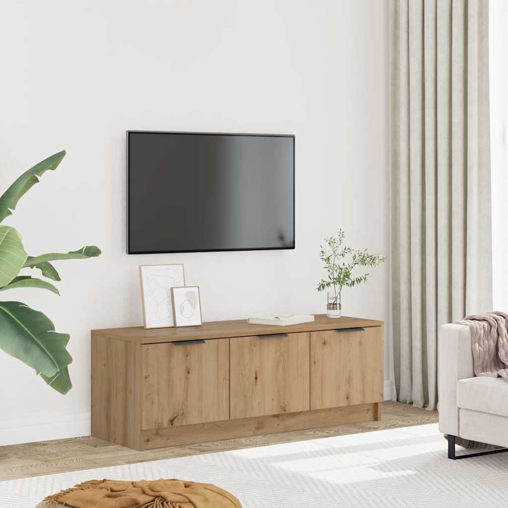 vidaXL TV Cabinet Artisan Oak 102x35x36.5 cm Engineered Wood 1