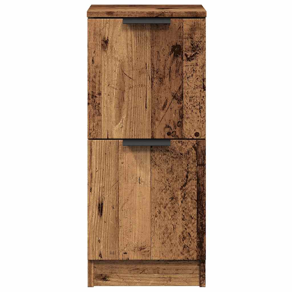 vidaXL Sideboards 2 pcs Old Wood 30x30x70 cm Engineered Wood 5