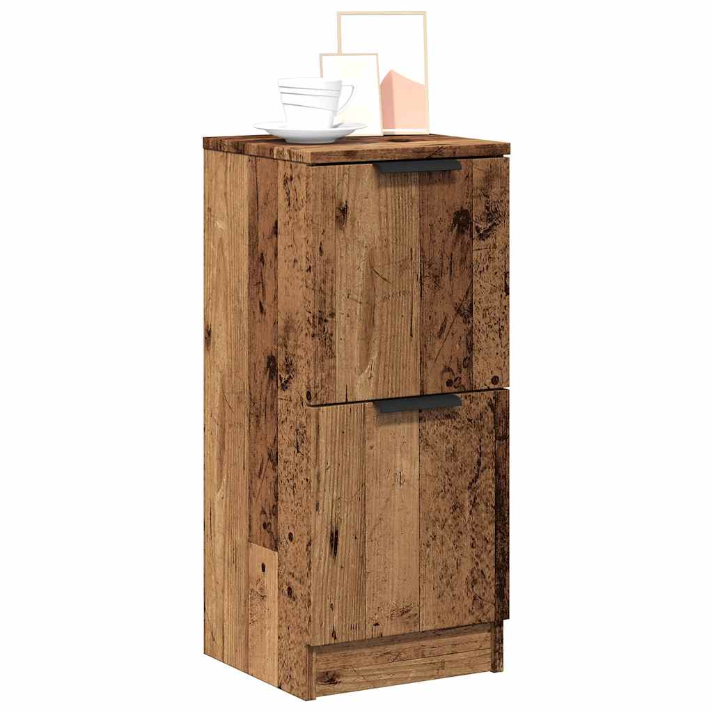 vidaXL Sideboards 2 pcs Old Wood 30x30x70 cm Engineered Wood 1