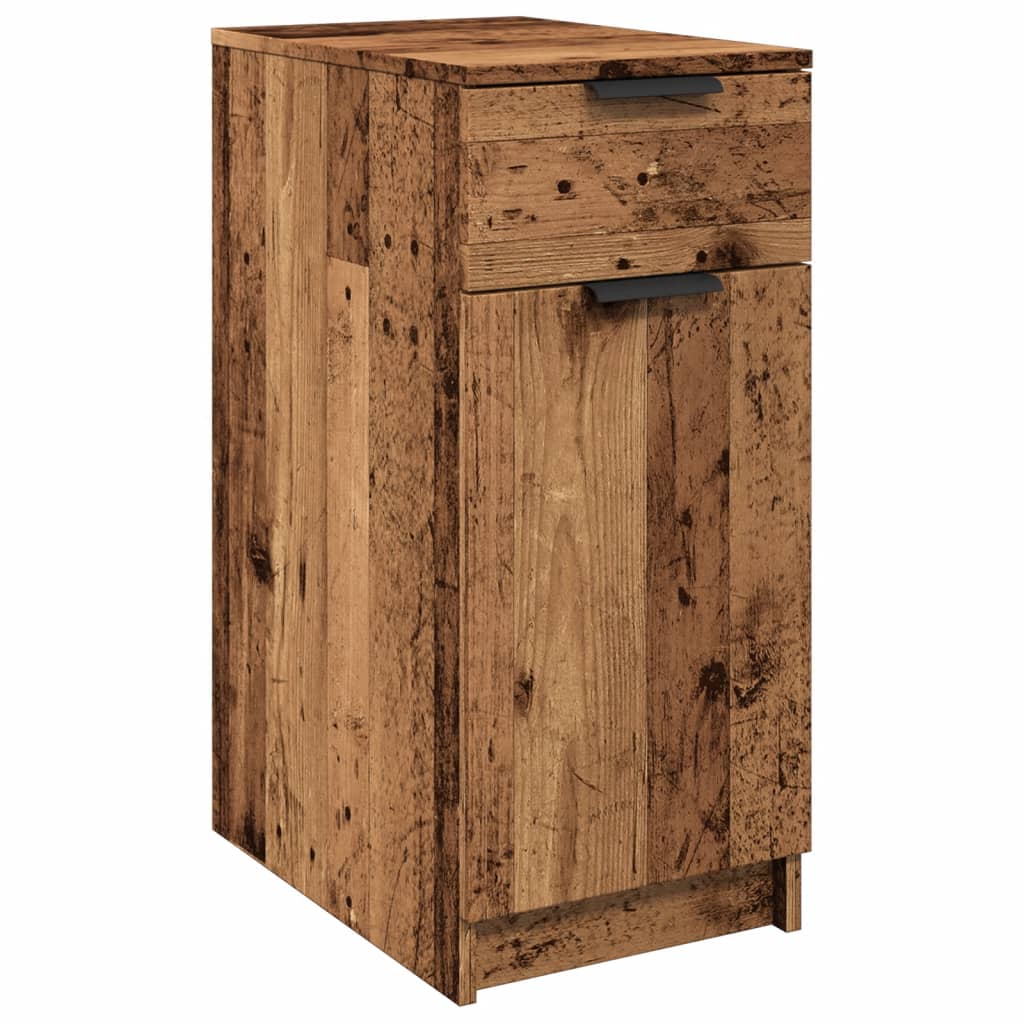 vidaXL Desk Cabinet Old Wood 33x50x75 cm Engineered Wood 2