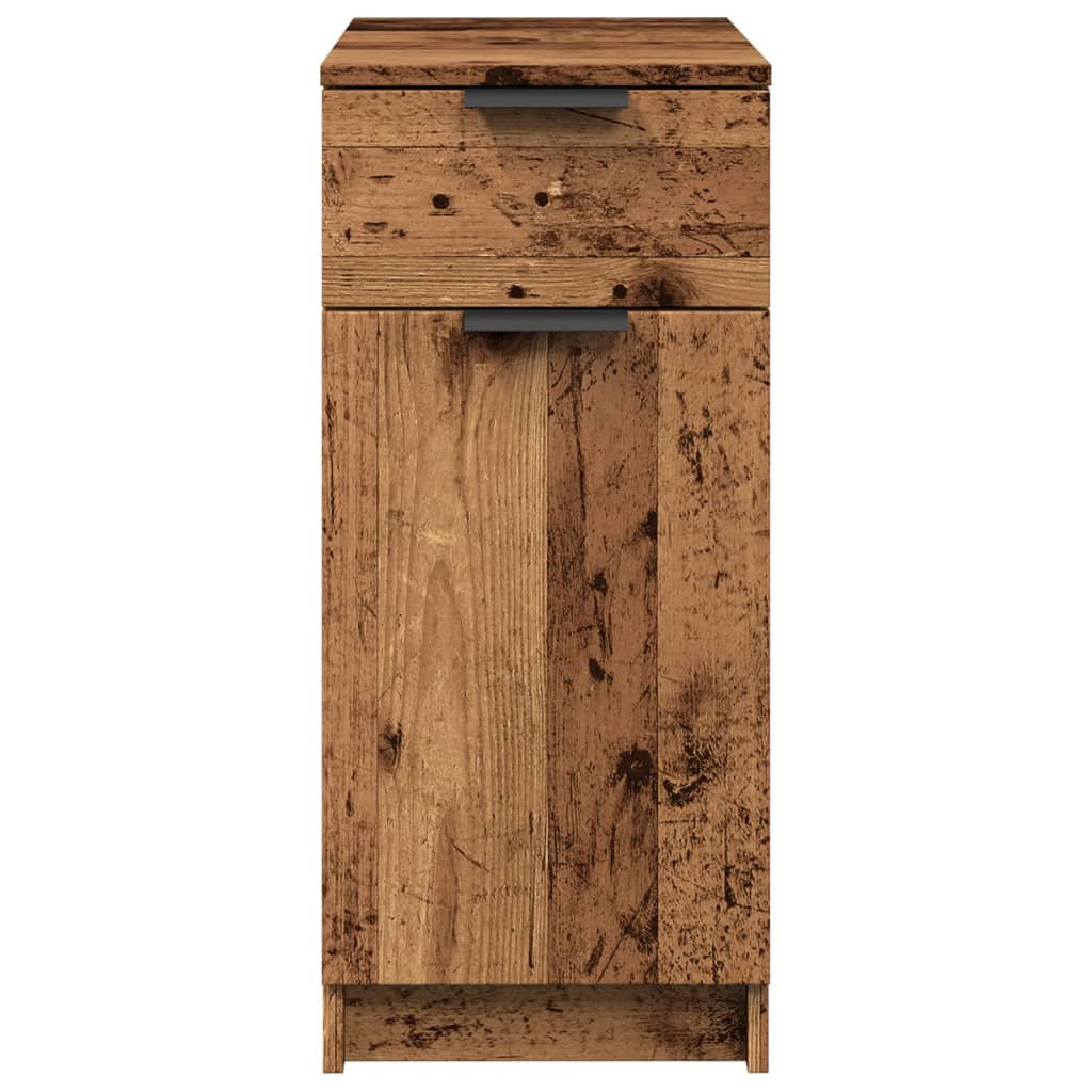 vidaXL Desk Cabinet Old Wood 33x50x75 cm Engineered Wood 5