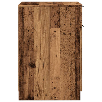 vidaXL Desk Cabinet Old Wood 33x50x75 cm Engineered Wood 6