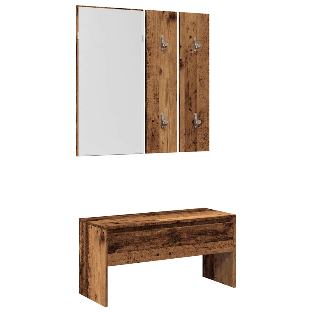 Hallway Furniture Set Engineered Wood Old wood