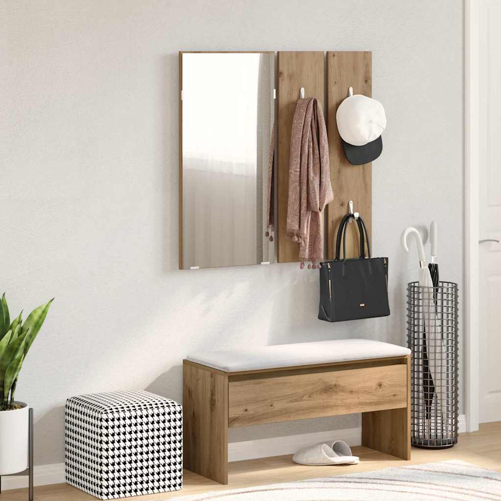 vidaXL Hallway Furniture Set Engineered Wood