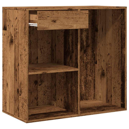 vidaXL Cosmetic Cabinet Old Wood 80x40x75 cm Engineered Wood 4
