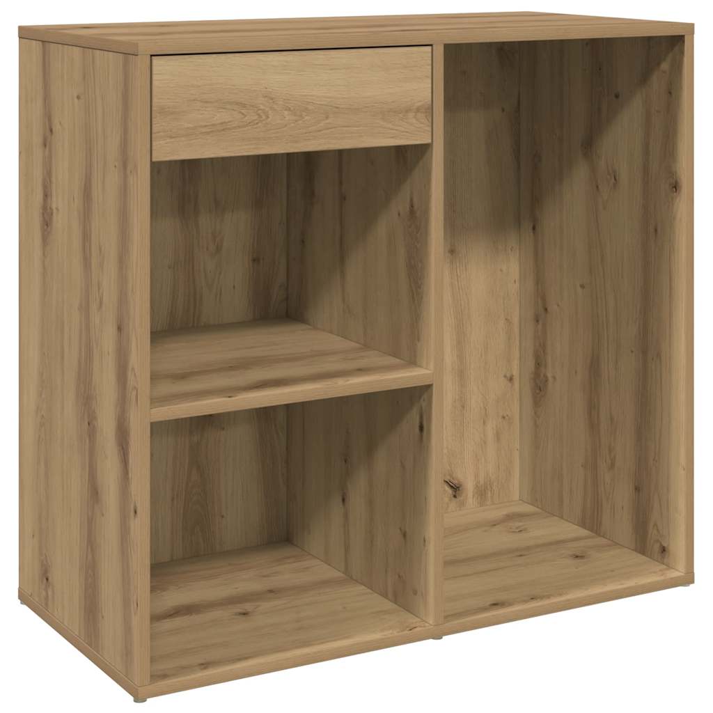 vidaXL Cosmetic Cabinet Artisan Oak 80x40x75 cm Engineered Wood 2