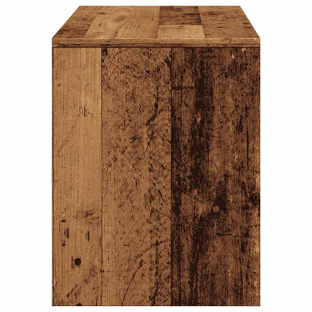vidaXL Dressing Stool Old Wood 70x35x45 cm Engineered Wood 5