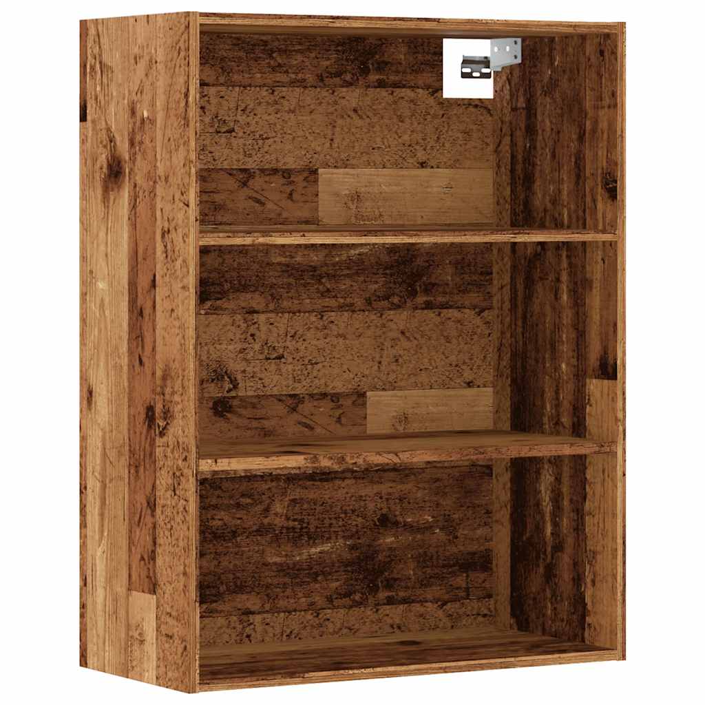 vidaXL Hanging Wall Cabinet Old Wood 69.5x32.5x90 cm 2