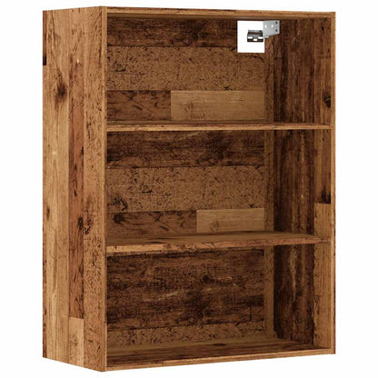 vidaXL Hanging Wall Cabinet Old Wood 69.5x32.5x90 cm 2